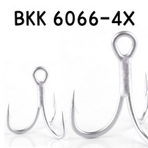 (해룡) BKK 강화 트레블훅 트래블훅 10개입 루어튜닝 교체훅, 6호, 6호