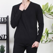 긴팔라운드니트 MD캐시미어V니트
