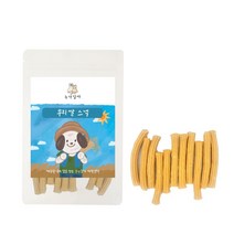 정품 국내산 강아지간식 누나맘마 애착간식 우리쌀 츄러스 상어연골 100g, 1set