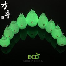 치타피싱 야광 물방울추 고리추, 16호 (4개입)