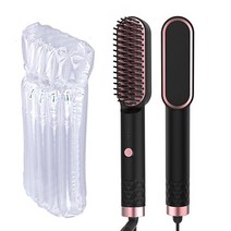 다운펌기계 남자옆머리누르기 옆머리누르기 다운펌 빠른 난방 이발사 남자 수염 머리 스트레이트닝 브러시, 02 black no box_02 EU