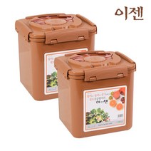 이젠 황토진공항아리 사각 6.4리터 2개세트
