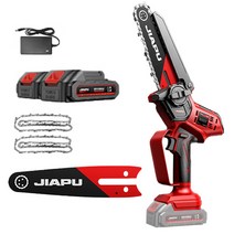 6인치 8인치 핸디형 무선 전기톱 미니 체인톱 독일 기술 소형톱 나무 절단기 1200w 리튬배터리, 소형 전기톱 (배터리2개+체인2개 / 6인치)