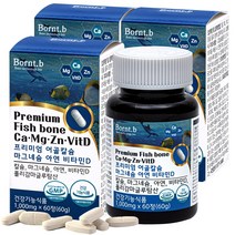 본트비 프리미엄 어골칼슘 마그네슘 아연 비타민D, 180정, 1000mg
