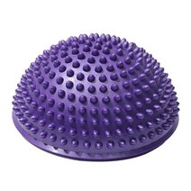 토구 트라택 하프 볼 근육 발 바디 운동 스트레스 해소 피트니스 요가 마사지 볼 건강 요가 훈련 액세서리, 자주색