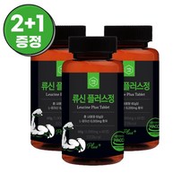 데일리랩 순도 99.8% 류신 단백질 타블렛 유청 캡슐 필수 아미노산 1000mg, 2+1통 180정(6개월분), 3개