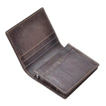 HAWEE 남성용 바이폴드 프론트 포켓 지갑 정품 가죽 RFID 차단 카드 빌폴드 가성비 추천 미국직구, Coffee