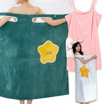 엔템 목욕가운 여름샤워 3초 호텔 골프 샤워 목욕 가운, 80cm, 핑크
