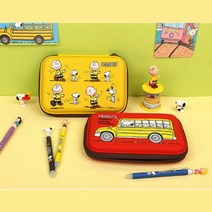 오너클랜 피너츠 형압 파우치 필통 신학기 친구 선물_W9A87B7, 레드