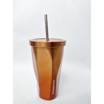 스타벅스 콜드컵 빨대컵 세척솔 증정 스테인리스컵 텀블러, 실버