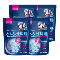 비트 O2 살균 표백제 분말형, 1.5kg, 4개