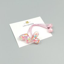 러브홀릭 방울머리끈(1쌍) 4color 유아 아동머리끈