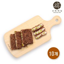 오복떡집 영양찰떡 개별포장 완두배기 찰떡 영양떡 팥시루떡 국내산 찹쌀 완두콩 팥고물 찰시루 팥떡 개업 이사 답례떡 한끼 아침 식사대용 냉동떡 세트, 100g X 10개입