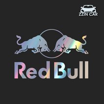 찐카 RedBull 로고 캠핑 데칼스티커 ZCCP-16 /캠핑스티커 /캠퍼스티커, 옐로우, 소형