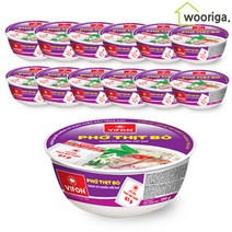 비폰 베트남 쌀국수 컵라면 소고기맛120g 12개, 120g