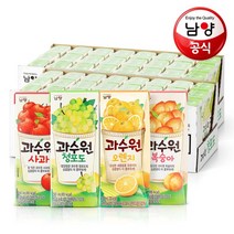남양 과수원 과일주스 190mlx48팩 4종택1, 상세설명 참조, 08_과수원 사과+오렌지 190mlx48팩