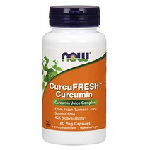 NOW Supplements CurcuFRESH Curcumin 60 Veg Capsules null, 1, 기타
