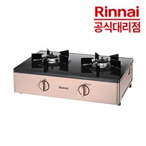 린나이 2구가스렌지 RT-1020 원터치 고효율고화력 가정용 업소용, LNG(도시가스용)