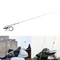 오토바이 크롬 안테나 키트 오디오 Navi 컴포트 혼다 GL1800 2001-2014 2013, 01 Antenna
