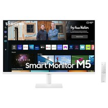 삼성전자 스마트 모니터 27인치 M5 S27BM501 화이트 넷플릭스 OTT 유튜브 미러링 무선 덱스 LS27BM501EKXKR