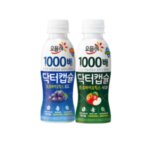 요플레 닥터캡슐130mlx8개 (포도4+사과4)/1000배/유산균/냉장무배, 8개, 130ml