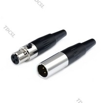 미니 XLR 3 4 5 핀 암 플러그 소형 XLR 오디오 마이크 커넥터 코인 노래방 창업, 오심모두