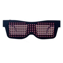 블루투스안경 매직 led 파티 앱 제어 발광 emd dj 전기 음절 파티, 분홍색