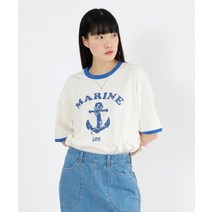 LEE 쿨터치 마린로고 링거 티셔츠 레몬 17