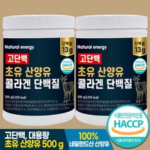 산양유 단백질 분말 초유 단백질 고단백 웰핏 500g, 2개