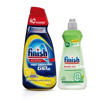 피니시 식기세척기 레몬젤 1L + 린스에이드 400ml, 1개