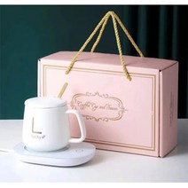 55도세라믹 컵 머그 워머 세트 usb 머그워머, 401-500ml, 핑크 세트(USB)*1 + 그린 세트(USB)*1