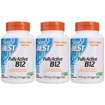 Doctors Best Vitamin B12 메틸코발라민 1000mcg 60베지캡슐 3통