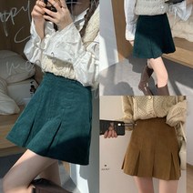 L.HOUSE STORE여성 미니 스커트 A라인 프리츠 치마 빅사이즈 스커트 플리츠스커트 니트스커트 여자청바지