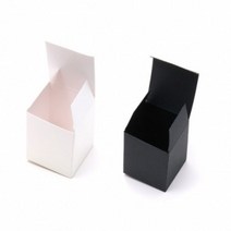 [캔들이케아] 5oz 캔들포장박스 블랙 화이트, 1개