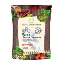 푸른들판 포대 미국 농축 유청 단백질 WPC 분말 가루 웨이 프로틴 보충제 파우더, 500g, 1개