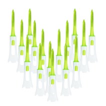 지칸디 골프티 소프트고무 기능성 방향성 더블 롱티 플라스틱 골프티꽂이, 그린(83mm)30개