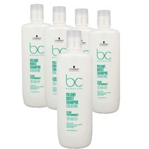 스바츠코프 Schwarzkopf Shampoo 독일 BC 보나큐어 볼륨 부스트 샴푸 1000ml, 5팩