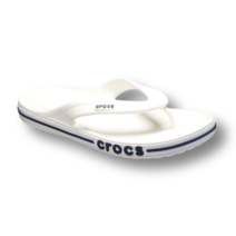 크록스 슬리퍼 바야밴드 플립 쪼리 화이트/네이비 205393-126