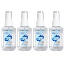 운도도씨 에탄올70% 휴대용 손소독제 60ml 4개 세트 새니타이저 손소독젤 손세정제