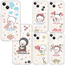 페블 갤럭시A8스타 G885 A8 Star 전용 옴팡이 캐릭터 큐티링 디자인 투명 젤리 휴대폰 케이스