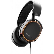 스틸시리즈 Arctis 5 유선 게이밍 헤드셋, HS-00011, BLACK