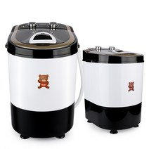 대웅 아기곰 미니세탁기 골드 HS-MW3150G 소형 헹굼, 화이트+블랙+골드