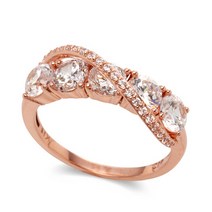 18K 마리나 여자 금 반지 러블리 스타일링