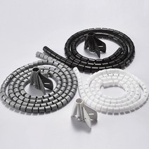 BUyuS매직 전선커버/케이블/코드/4M 깔끔정리 스네이크굿딜 브이숍, 화이트