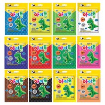 아모스 탱탱아이클레이(50g) 아이폼(50g) 지퍼백포장 파우치, 아이폼-형광주황, 50g