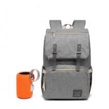 데일리 국민 기저귀가방 대용량 보냉백 아기 이유식 가방 파우치 산모선물 이너백 추천 출산 기저귀 크로스백 에코백 생활 쌍둥이 수유 육아 백팩, 그레이+USB 가열 컵