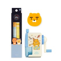 카카오프렌즈 연필깍이 카카오연필깎이, [라이언SET]연필깍이+연필4입+지우개