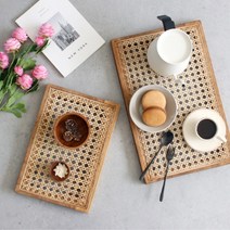 홈카페 만들기 라탄 플레이트 쟁판 티타임