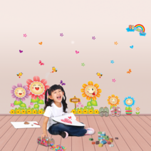 포인트스티커 벽지 꾸미기 LA094 꼬마바라기 시트지