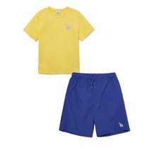 MLB키즈Basic 스로고 반팔티셔츠 상하세트(7ATSB0433-07YEL/7ASM002